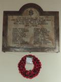 1914-18 memorial plaque , Itchingfield